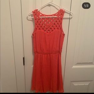 Pink sleeveless dress